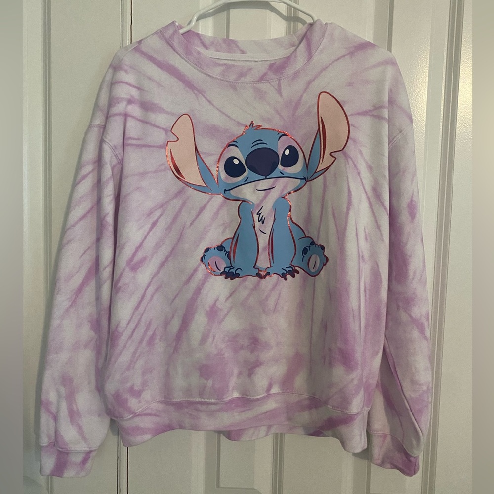 Junior Tie Dye Stitch Sweatshirt